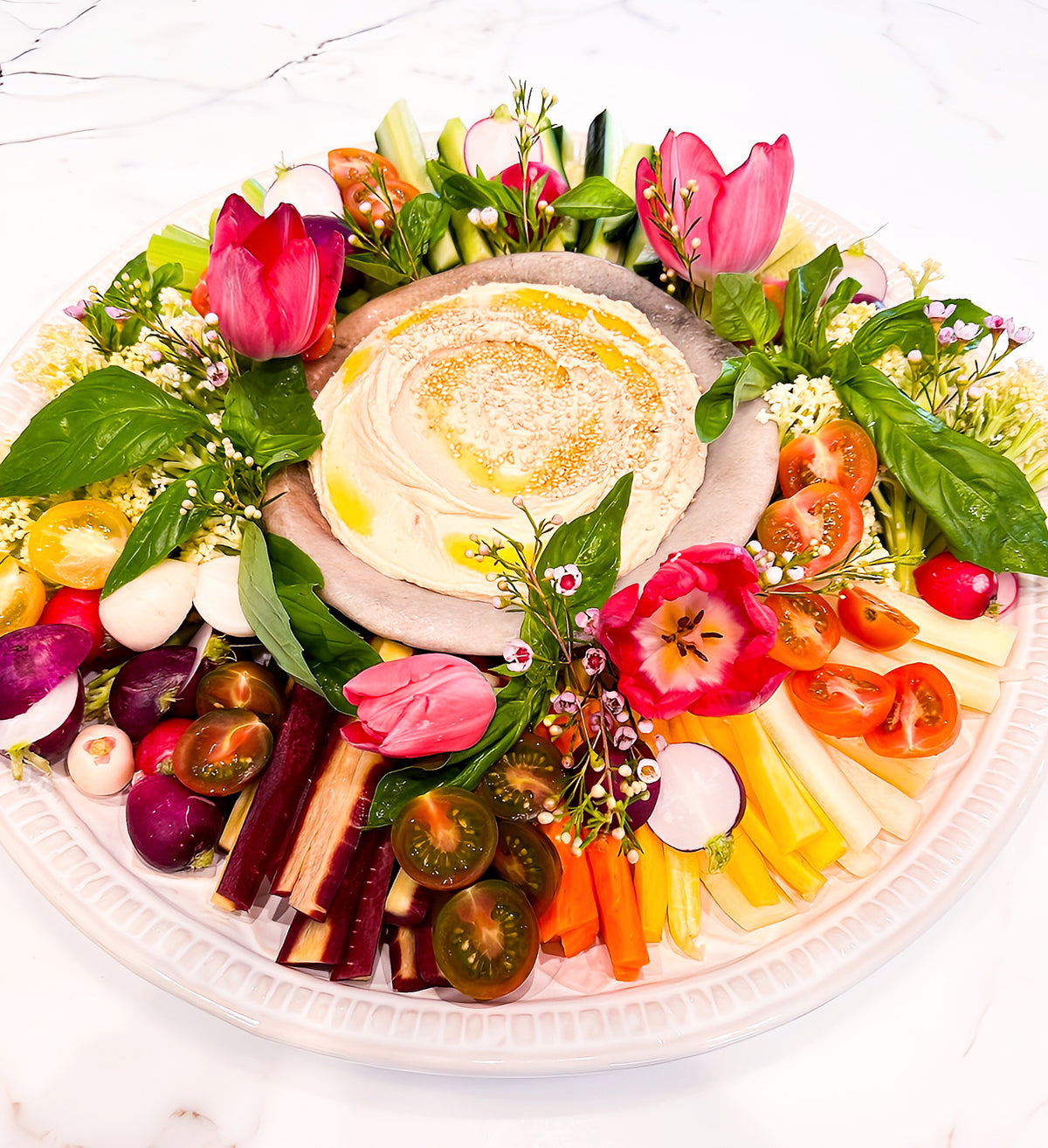 The Party Crudités & Hummus Platter