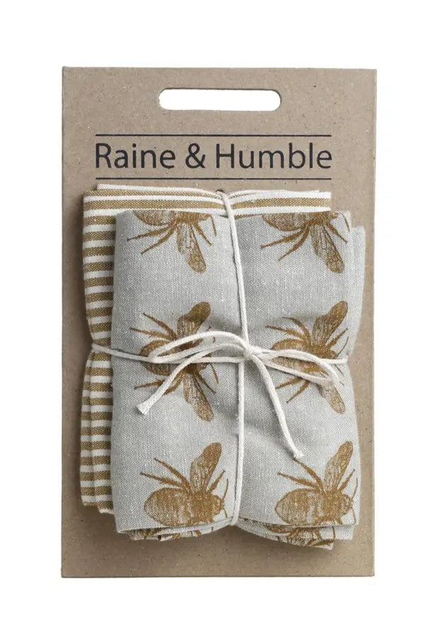 Raine & Humble Honey Bee Tea Towel Set