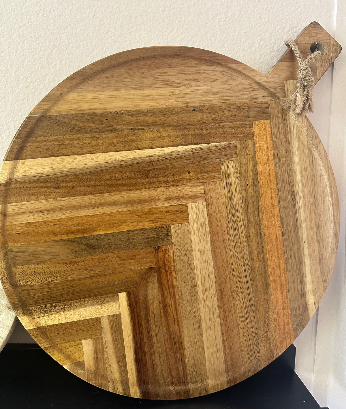 Large Round Herringbone Board