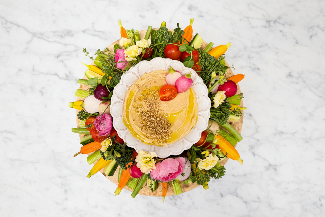The Mini Crudités & Hummus Board