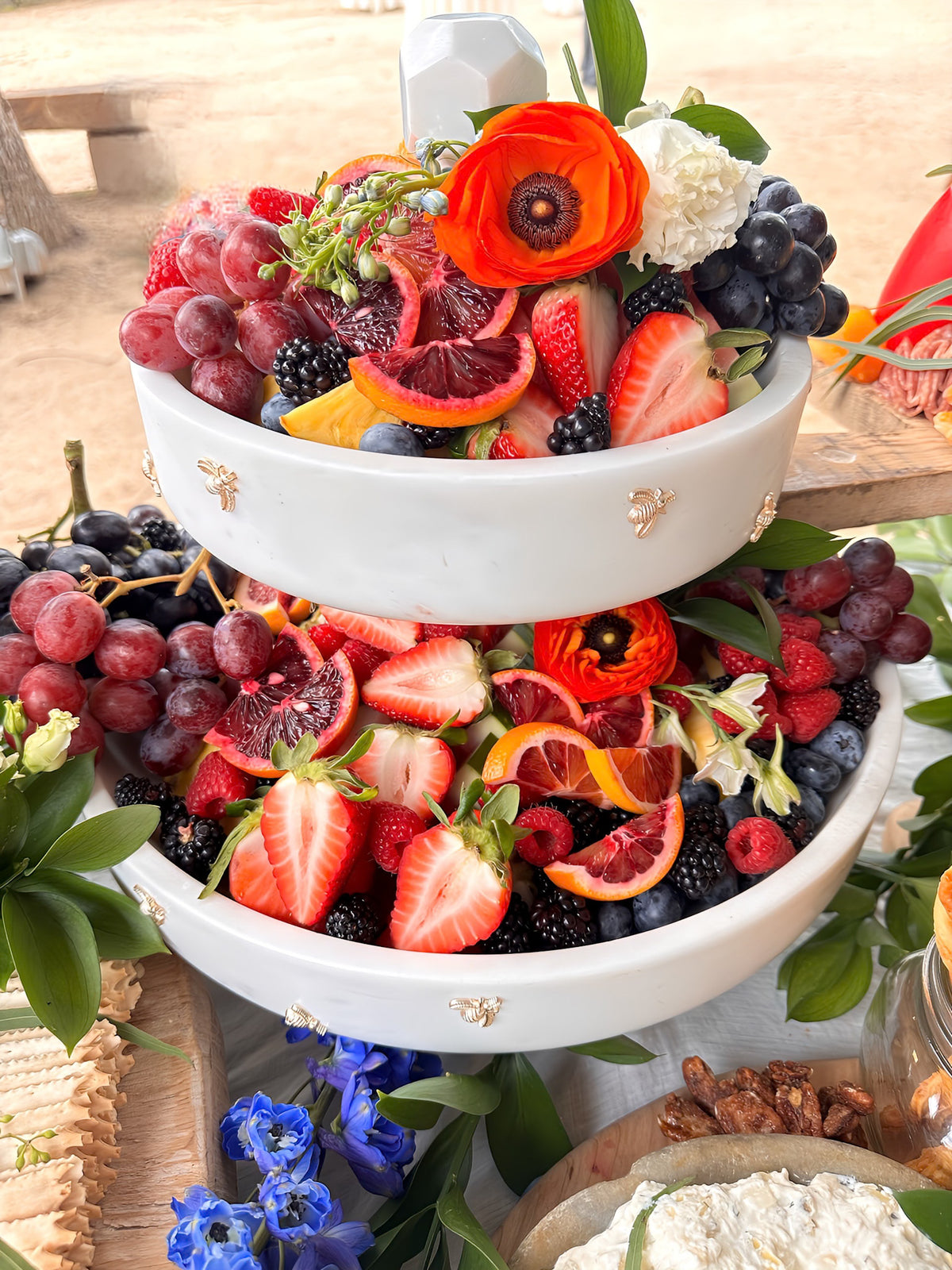 The Newport Charcuterie Fruit Tower