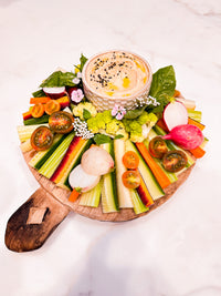 The Mini Crudités and Hummus Board